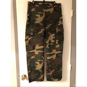 Camouflage cargo pants